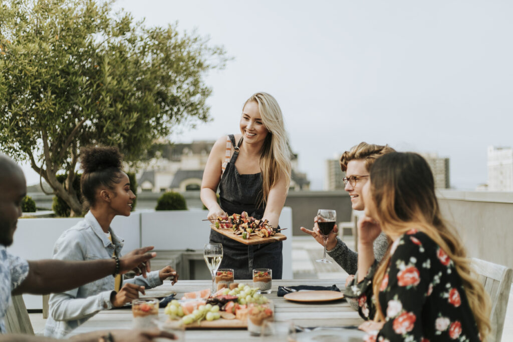 Dachterrasse Grillen Soziales Leben Wohnbauprojekt Velden